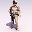 USMC Mujer-Soldado Modelo 3D