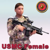 USMC_Female-Soldier_3DModel