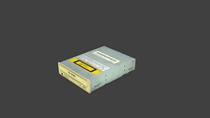 Retro Creative Style Internal CD-ROM Drive - Low Poly PBR