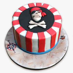 Pirate Cake 3D model