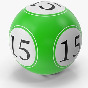 3D Bingo Ball 15