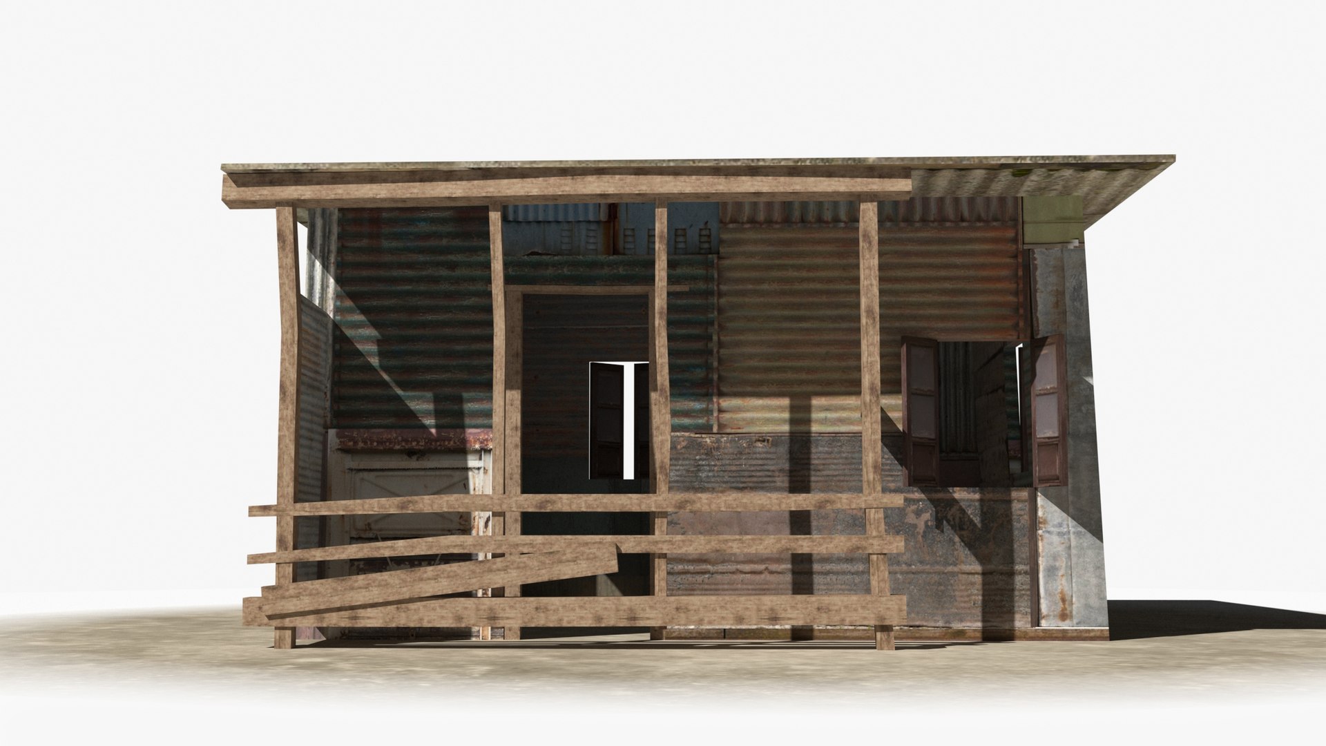 3D Slum X23 Model - TurboSquid 2301246