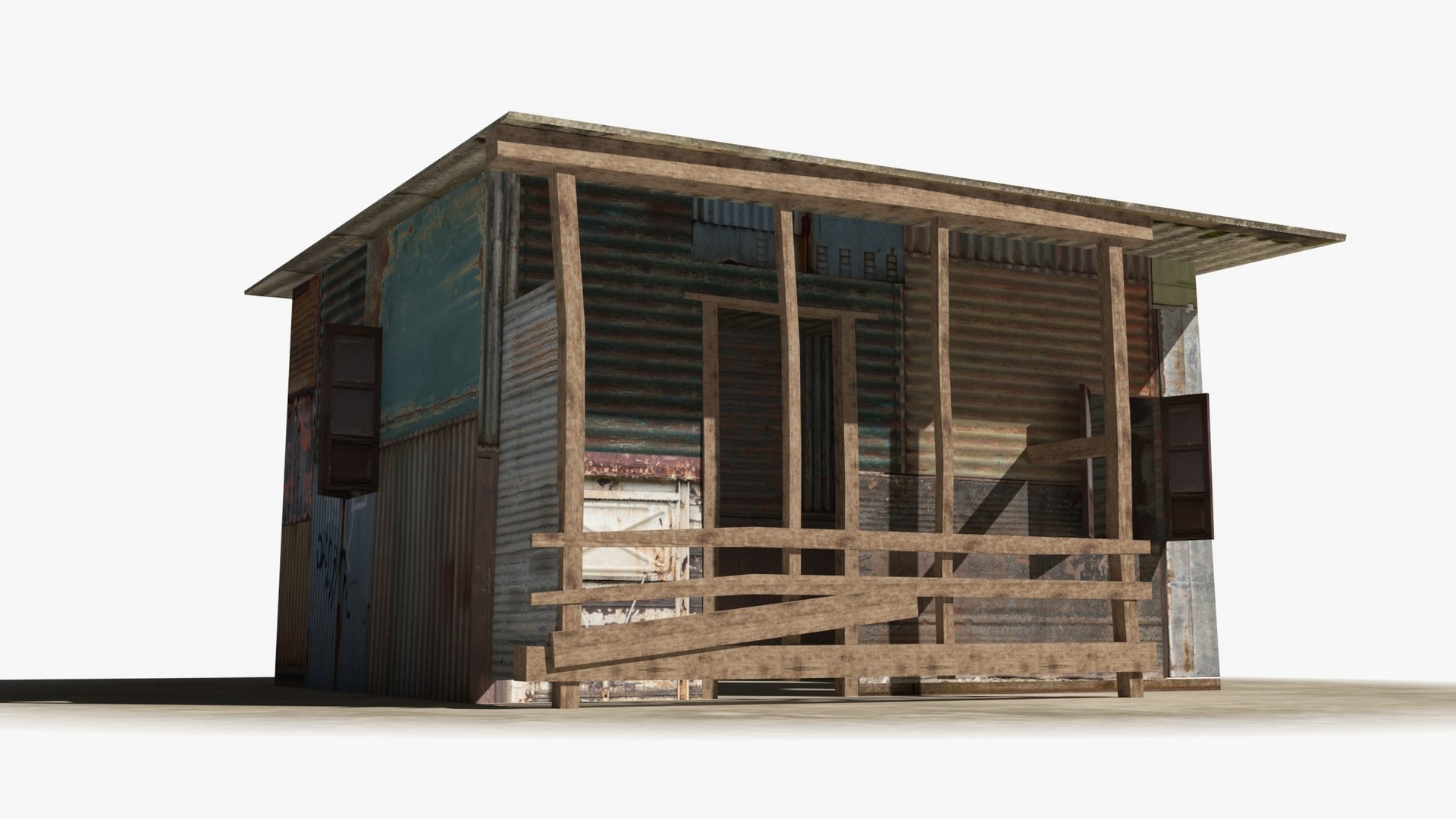 3D Slum X23 Model - TurboSquid 2301246