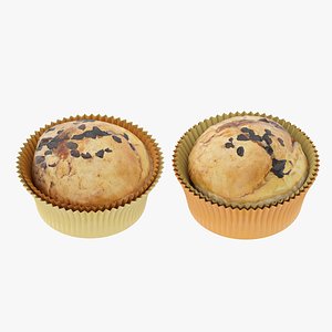 Muffin Low Poly 3D model