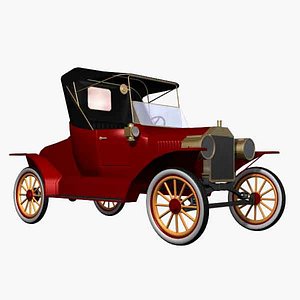 car antique 3d model