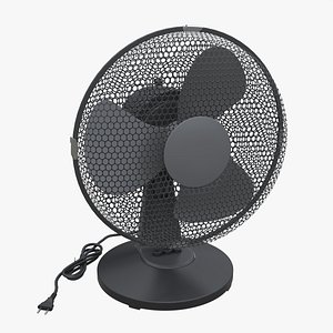 3D Table Fan Gray