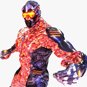 MechOrg Humanoid Cyborg Creature Rigged 3D Character