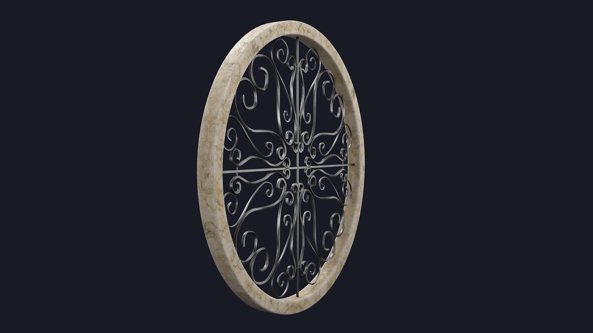 3D Round Window Element - TurboSquid 1874210