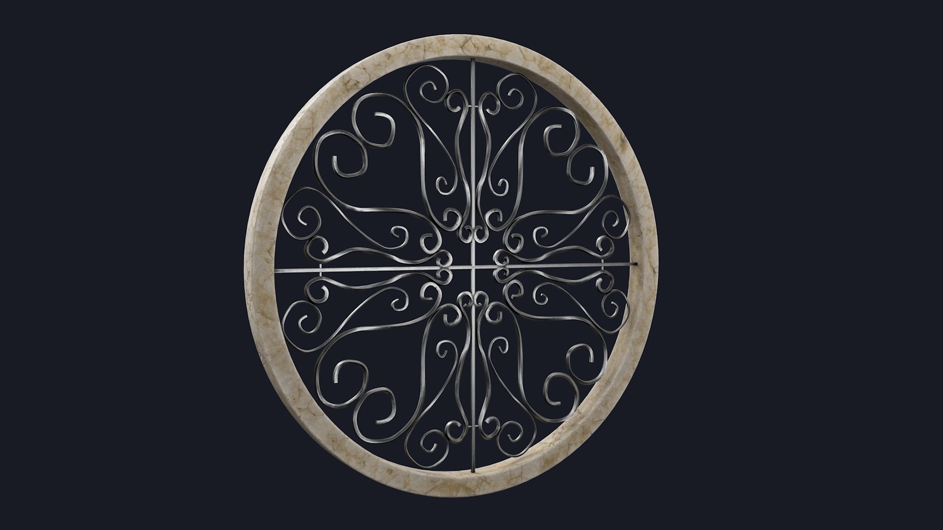 3D Round Window Element - TurboSquid 1874210