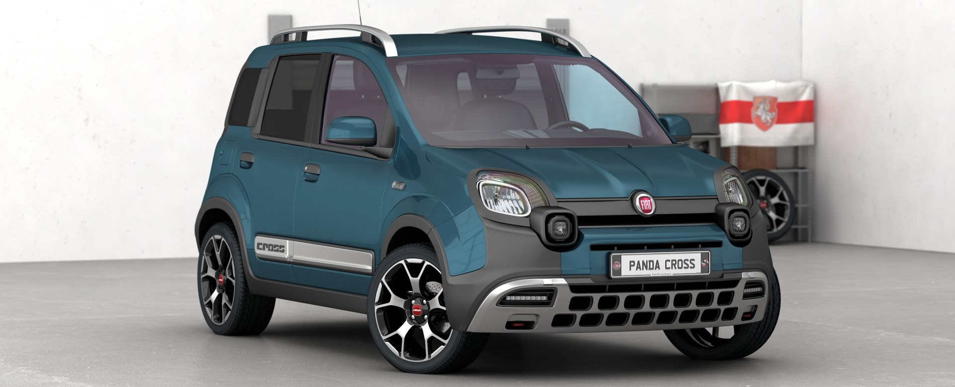 3D fiat panda cross model - TurboSquid 1676931