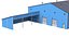 Industrial Building 9 Blue