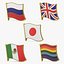 Flag Lapel Pins Collection