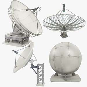 3D satellite dishes set v2