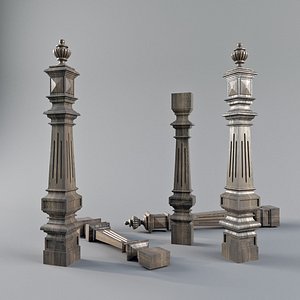 3D ballustrade model