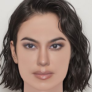 Kourtney Kardashian Head - No Hair - Low poly head for game