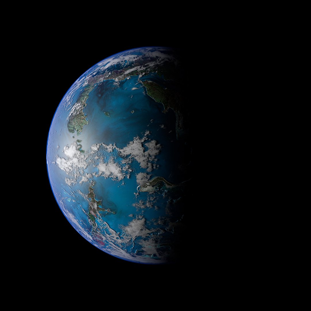 planet habitable 3d max