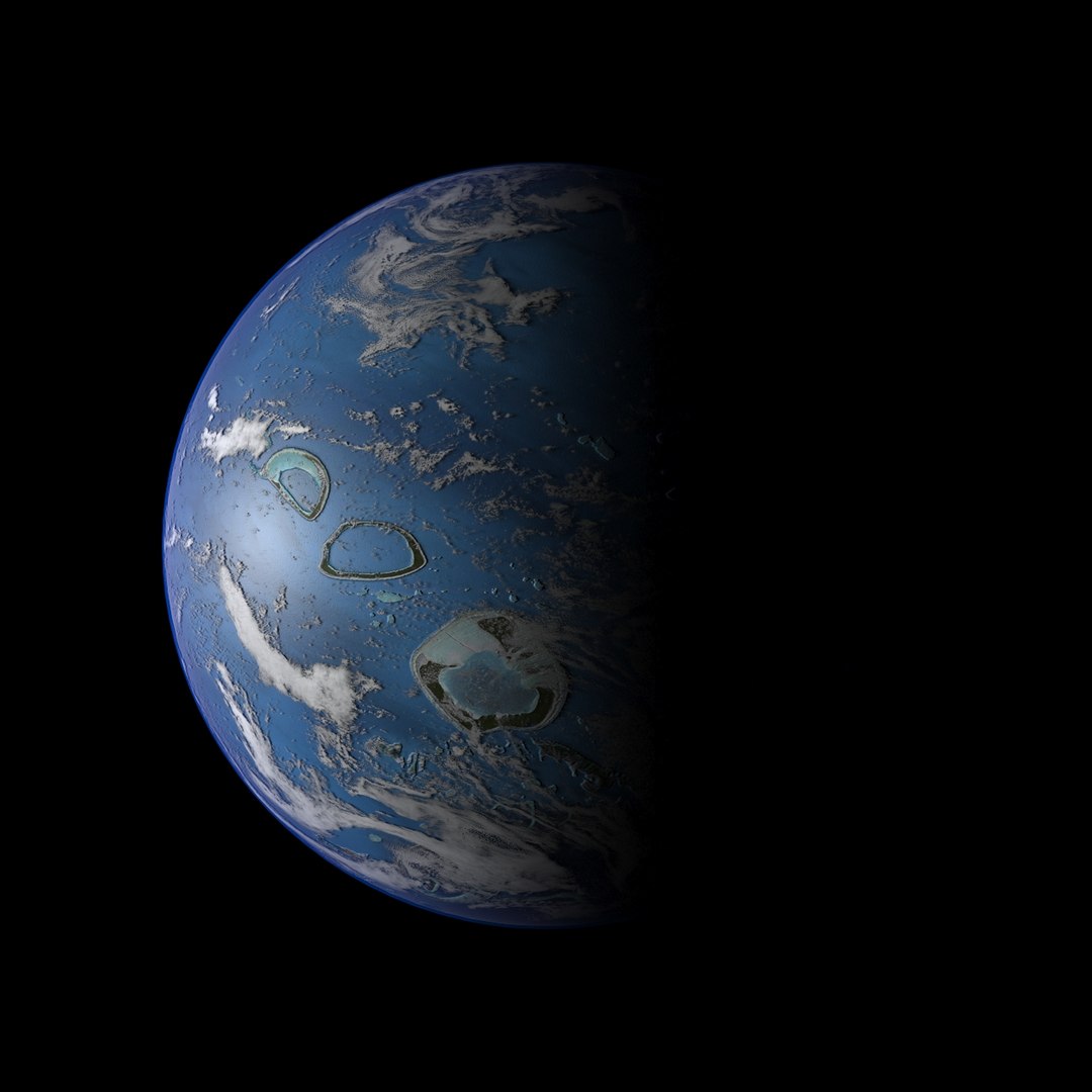 planet habitable 3d max