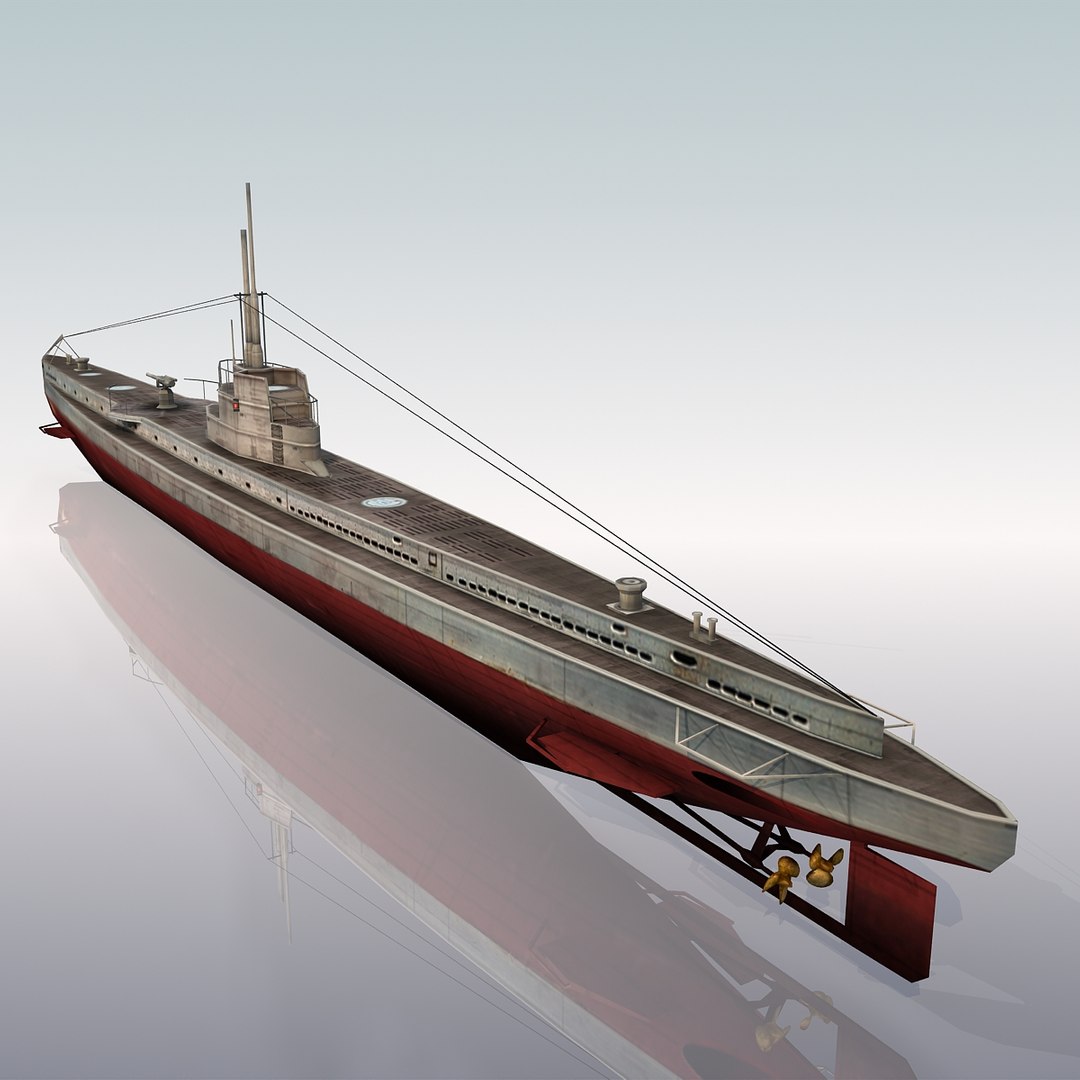 3D Printable German submarines Unterseeboot U-Boot Uboat type IXC