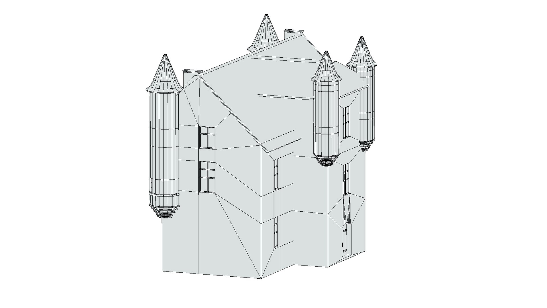 Castle Medieval Middle Ages 07 Low Poly PBR 3D - TurboSquid 2032706