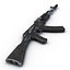 3d assault rifle ak 74m model