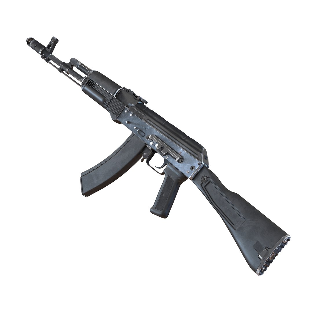 Assault Rifle AK 74M 3D model preview