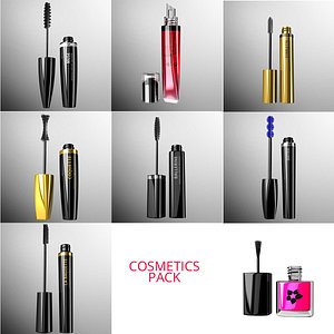 cosmetics pack 3d ma
