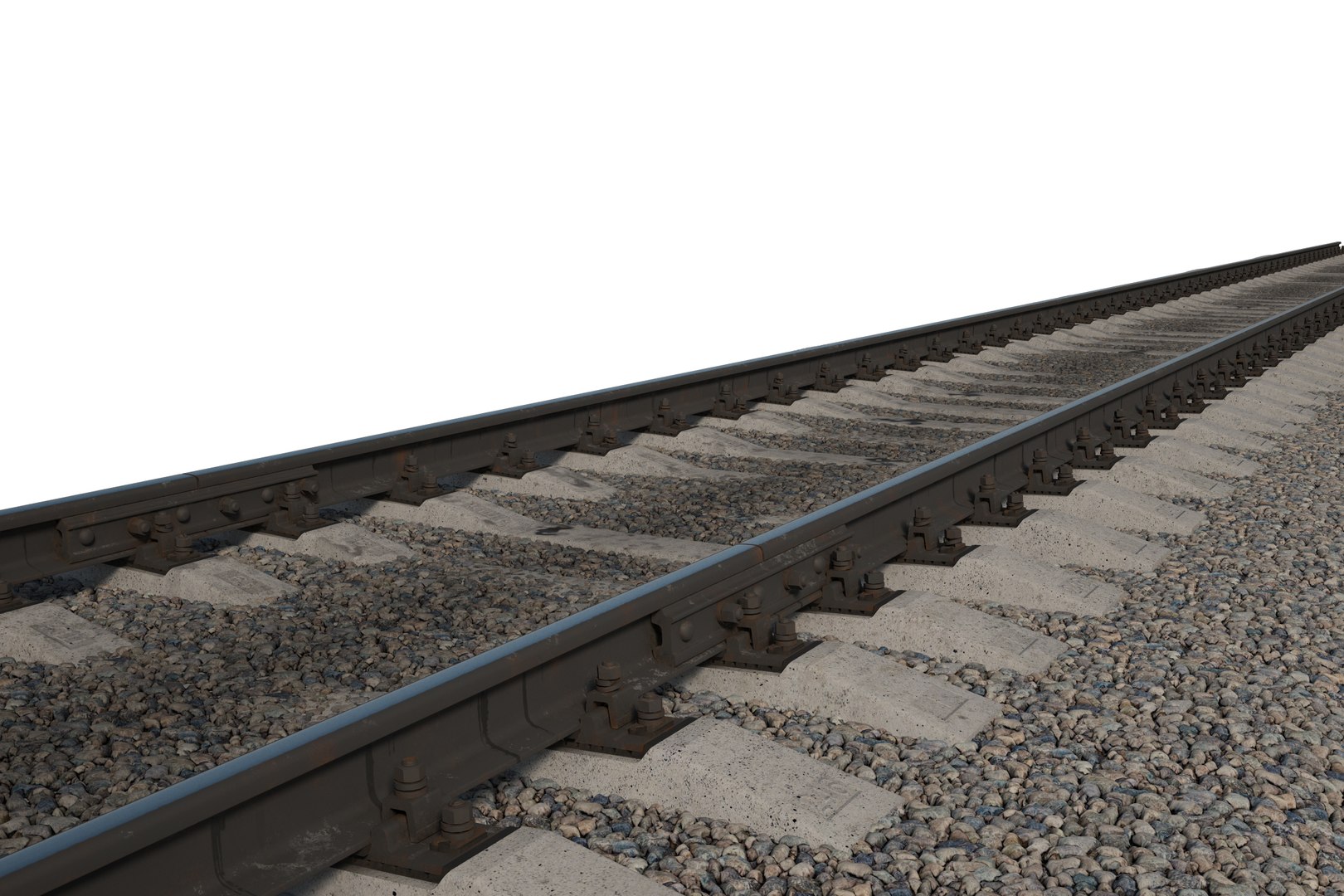 3D Railway 25m P50 Rails - TurboSquid 1614781