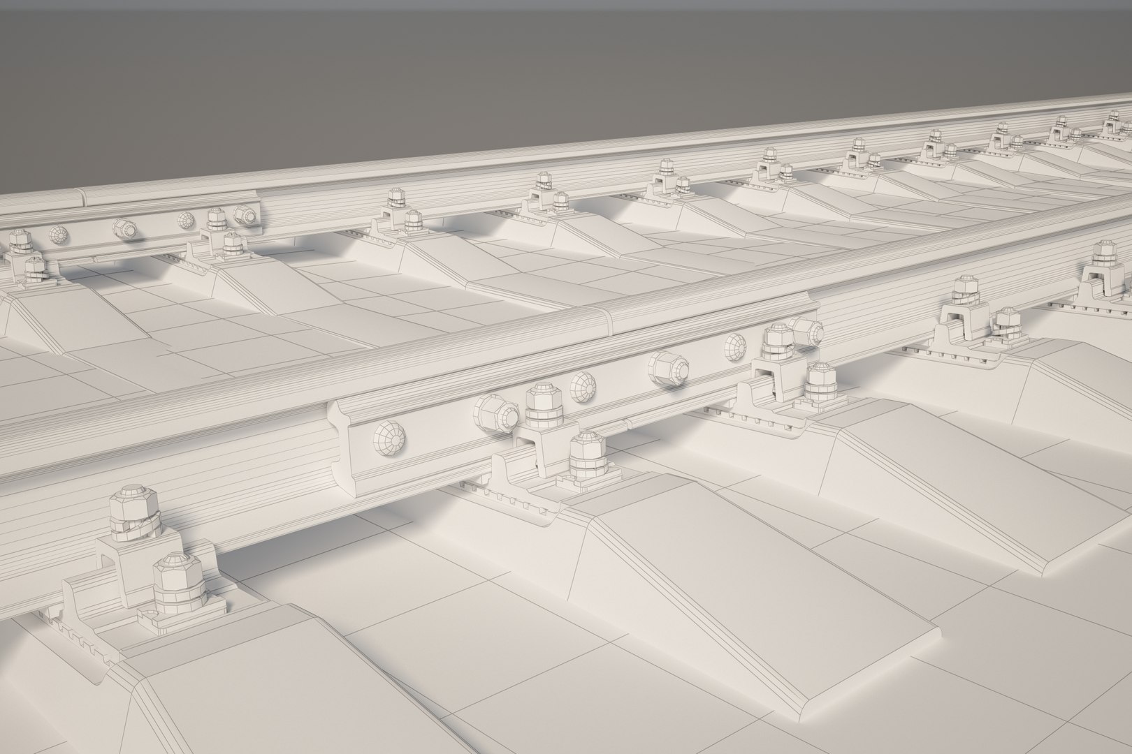 3D Railway 25m P50 Rails - TurboSquid 1614781