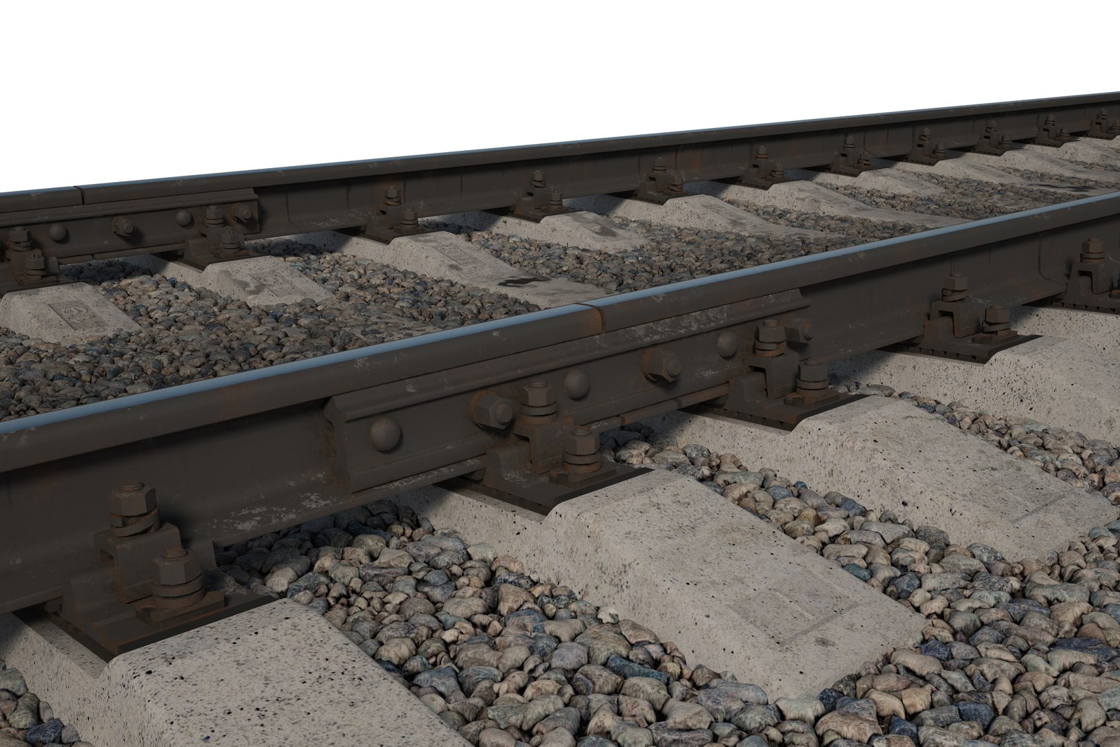 3D Railway 25m P50 Rails - TurboSquid 1614781