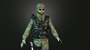 SSG Commando Force Model Game Ready 3D model
