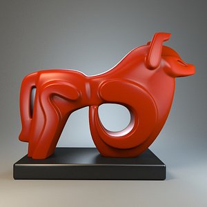 dog sculpture 3d model