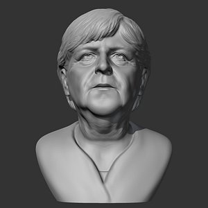 3D model Angela Merkel 3D print model