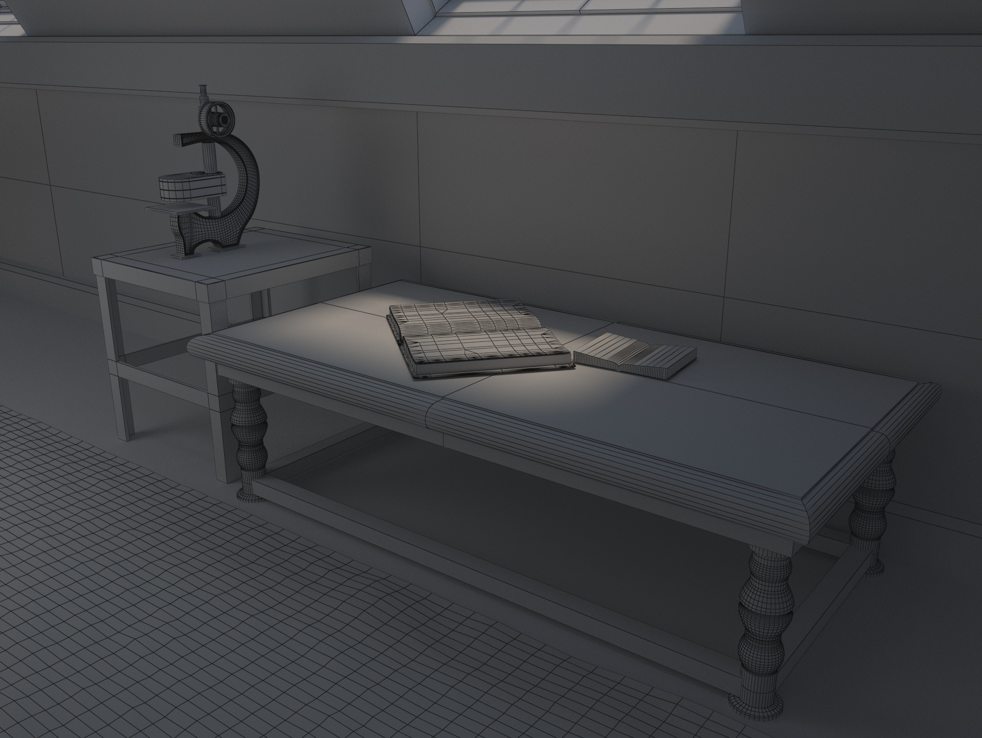 Old attic 3D model - TurboSquid 1712588