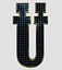Collection d'alphabet et de chiffres de panneaux solaires