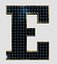 Collection d'alphabet et de chiffres de panneaux solaires