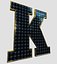 Collection d'alphabet et de chiffres de panneaux solaires