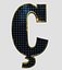 Collection d'alphabet et de chiffres de panneaux solaires