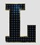 Collection d'alphabet et de chiffres de panneaux solaires