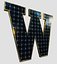 Collection d'alphabet et de chiffres de panneaux solaires