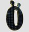 Collection d'alphabet et de chiffres de panneaux solaires