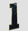 Collection d'alphabet et de chiffres de panneaux solaires