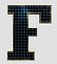 Collection d'alphabet et de chiffres de panneaux solaires