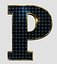 Collection d'alphabet et de chiffres de panneaux solaires