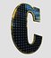 Collection d'alphabet et de chiffres de panneaux solaires