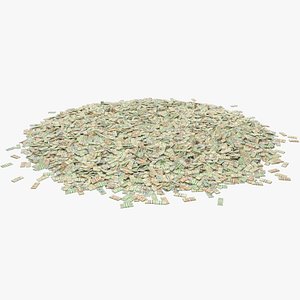 Pile of Stacks of Dollar Bills V1