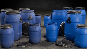 Plastic Barrels model