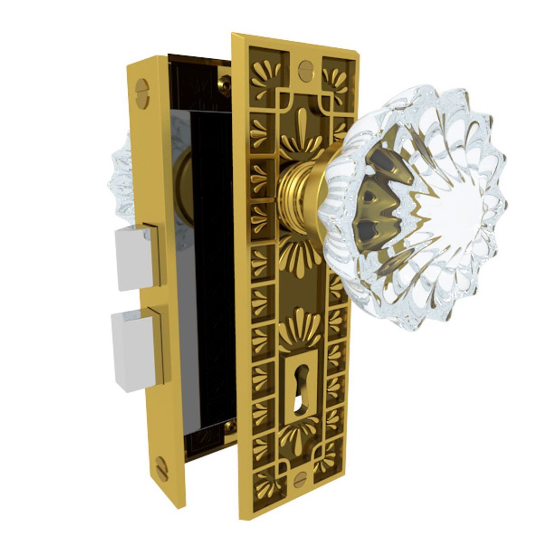 3d Model Of Door Handle Hardware Knobs