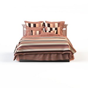 linens strip bed calico 3d max
