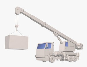 crane truck 3D model