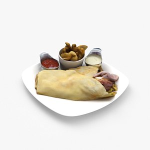 Ham Bacon Egg Crepe